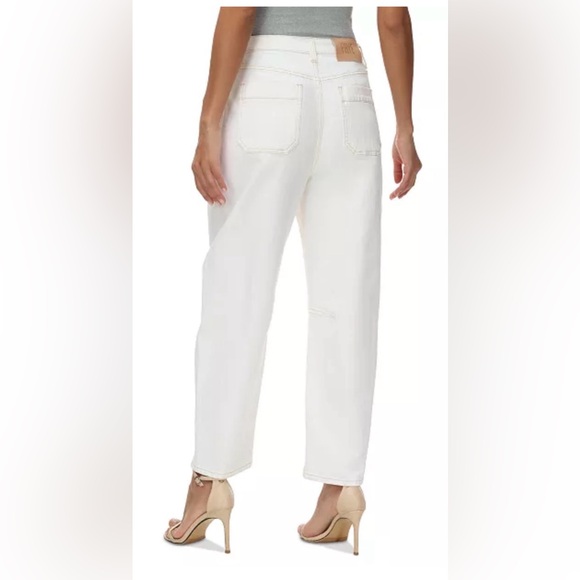 Frye Women's Utility Barrel Jeans Color Bone - Picture 2 of 6